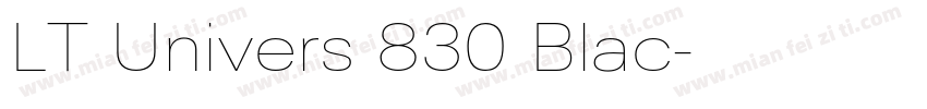 LT Univers 830 Blac字体转换